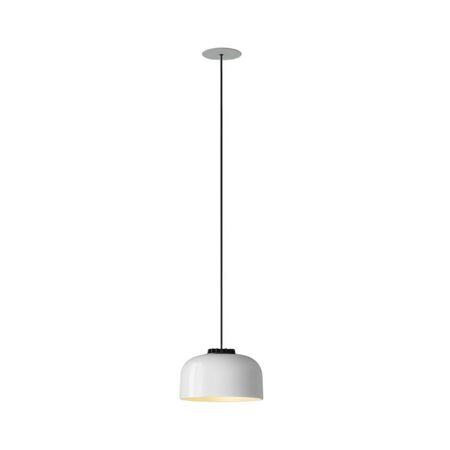 Santa & Cole Pendelleuchte HeadLed Ceramic L von Santa & Cole  Hellrosa RAL 3015, White, Weiss / Weiss, 8 M / 315", White Built-In (Not Dimmable)