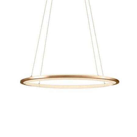 Santa & Cole Pendelleuchte Nimba 120 von Santa & Cole Hellrosa RAL 3015, Weiss / Weiss, Golden finish. Dimmable DALI