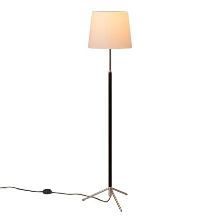 Santa & Cole Stehleuchten Pie de Salón G3 von Santa & Cole  Natural Ribbon, Chrome-Plated