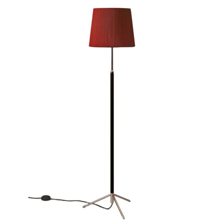 Santa & Cole Stehleuchten Pie de Salón G3 von Santa & Cole  Red-Amber Ribbon, Chrome-Plated