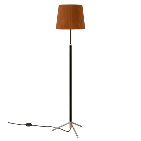 Santa & Cole Stehleuchten Pie de Salón G3 von Santa & Cole  Terracotta Raw Color Ribbon, Chrome-Plated