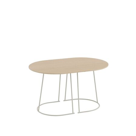 Muuto Couchtisch Airy von Muuto Lacquered Oak Veneer / Off-White, Small