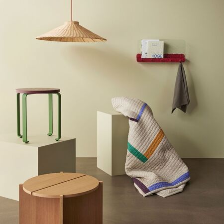 Hübsch,Hübsch Chand - Pendelleuchte,Trapeze,Schwarz\Naturfarben,Licht,Pendelleuchte