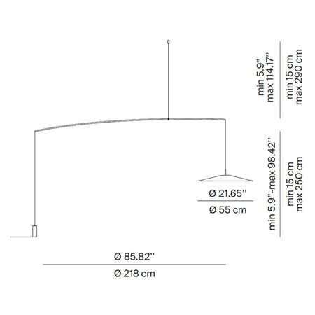 Luceplan Stehleuchte Koinè von Luceplan  Schwarz-1