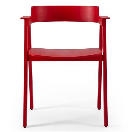 Gazzda_Flip_Stuhl_Lackeierte_Eichenholz_Ral3020_Red
