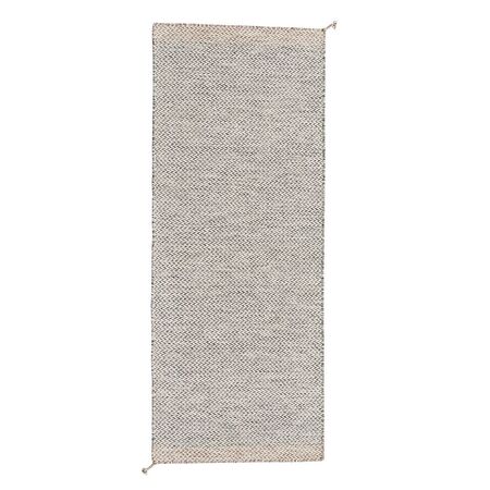 Muuto Recycelter Outdoor Teppich Ply von Muuto Black/White, 200 cm x 80 cm