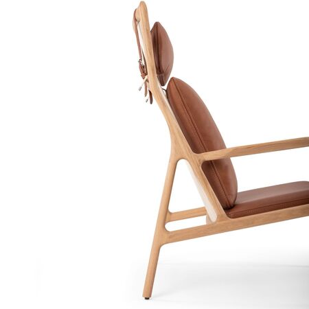 Gazzda_Dedo_Lounge_Chair_Dakar_Leder_2732_Whisky_Eiche_Geolt