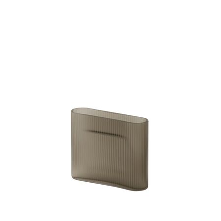 Muuto Ridge Vase Taupe, H: 16.5 cm