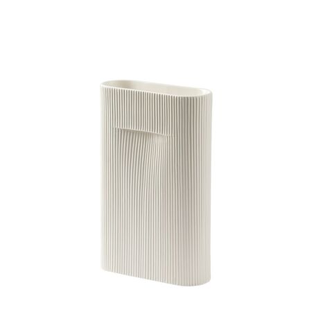 Muuto Ridge Vase Gebrochenes Weiss, H: 35 cm