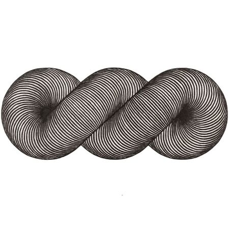 Gan-Rugs GIRO RUG von Gan Rug Schwarz Weiss, L: 132 cm / B: 324 cm