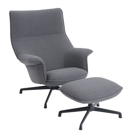 Hoher Lounge Chair Doze von Muuto, Ottoman