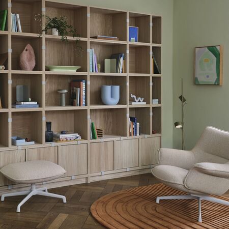 Niedriger Lounge Chair Doze von Muuto, Ottoman