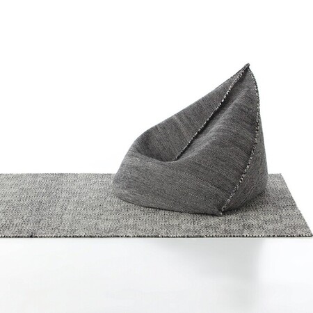 Gan-Rugs Sail Pouf von Gan Rugs Schwarz