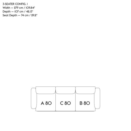 Muuto Modular 3-Sitzer Sofa In Situ von Muuto 