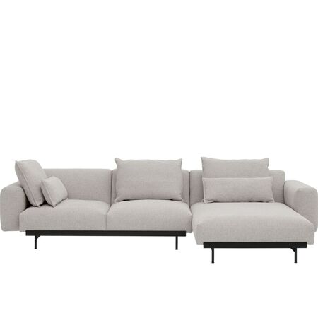Muuto Modular 3-Sitzer Sofa mit Chaiselounge In Situ von Muuto Clay 12, Chaiselounge rechts