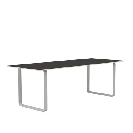 Muuto Muuto 70/70 Tisch Black Linoleum/Plywood/Grey, 225 x 90 cm