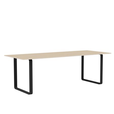 Muuto Muuto 70/70 Tisch Oak Veneer/Plywood/Black, 225 x 90 cm