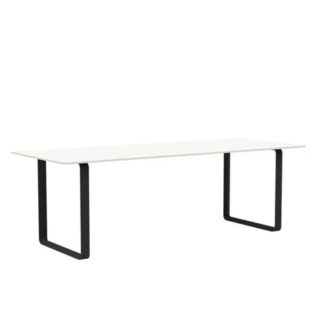 Muuto Muuto 70/70 Tisch White Laminate/Plywood/Black, 225 x 90 cm
