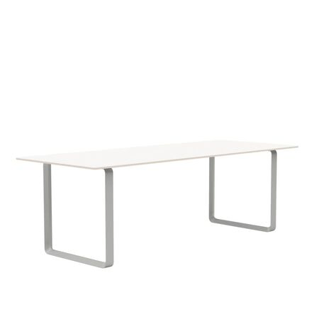 Muuto Muuto 70/70 Tisch White Laminate/Plywood/Grey, 225 x 90 cm