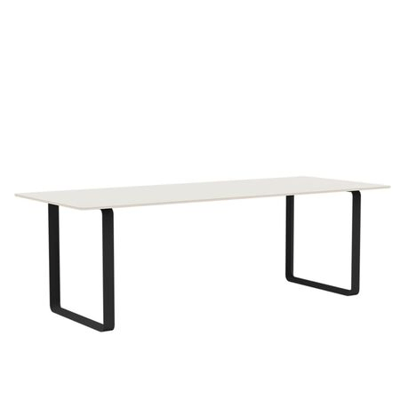 Muuto Muuto 70/70 Tisch White Nanolaminate/Plywood/Black, 225 x 90 cm