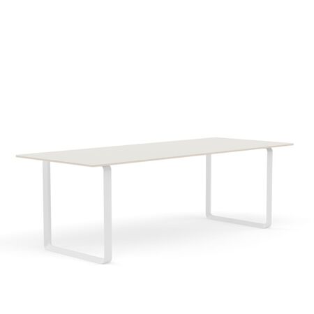 Muuto Muuto 70/70 Tisch White Nanolaminate/Plywood/White, 225 x 90 cm