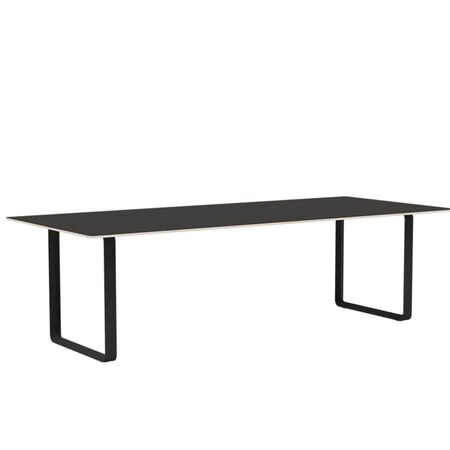 Muuto Muuto 70/70 Tisch Black Linoleum/Plywood/Black, 255 x 108 cm