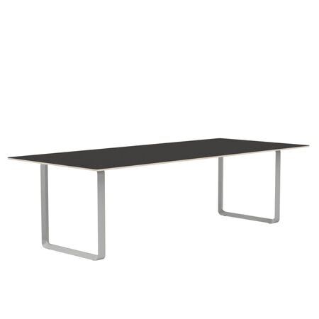 Muuto Muuto 70/70 Tisch Black Linoleum/Plywood/Grey, 255 x 108 cm