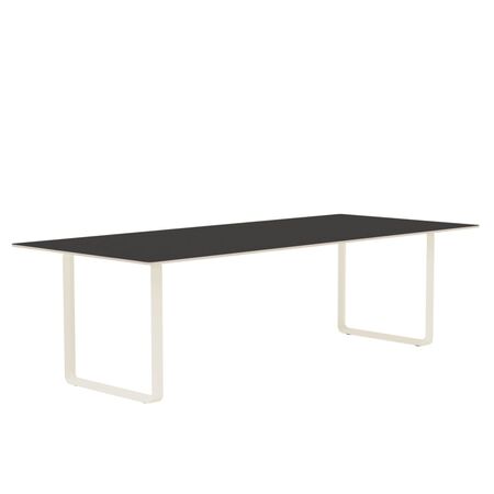 Muuto Muuto 70/70 Tisch Black Linoleum/Plywood/Sand, 255 x 108 cm