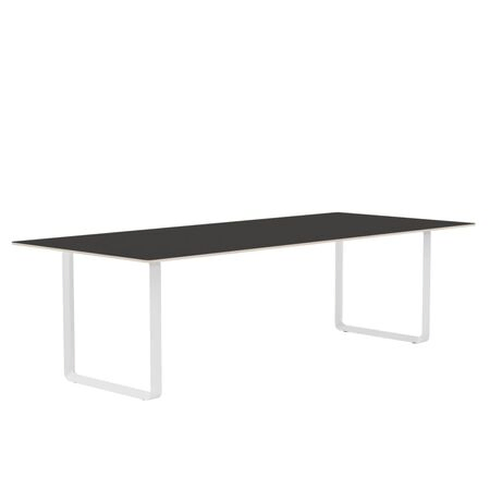 Muuto Muuto 70/70 Tisch Black Linoleum/Plywood/White, 255 x 108 cm