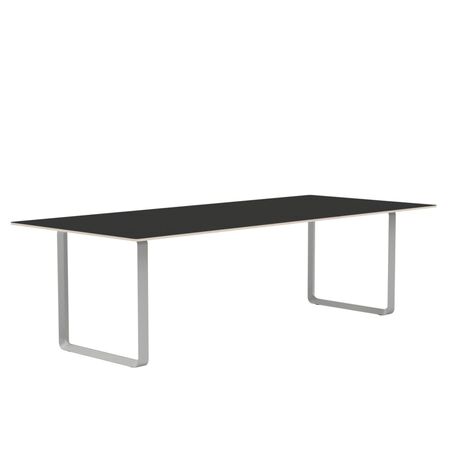 Muuto Muuto 70/70 Tisch Black Nanolaminate/Plywood/Grey, 255 x 108 cm