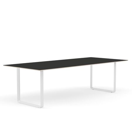 Muuto Muuto 70/70 Tisch Black Nanolaminate/Plywood/White, 255 x 108 cm