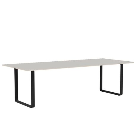 Muuto Muuto 70/70 Tisch Grey Linoleum/Plywood/Black, 255 x 108 cm