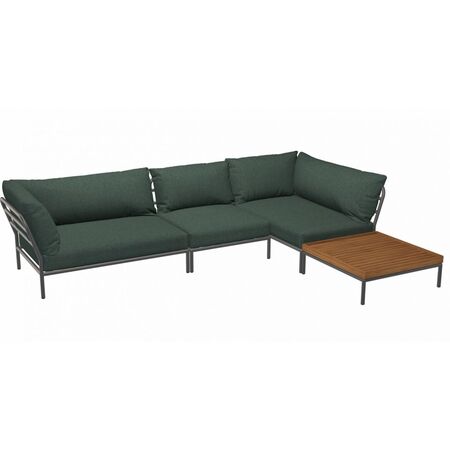 Houe Houe LEVEL 2 Kombination 08 - Outdoor Sofa Dark Grey, Alpine Heritage 44
