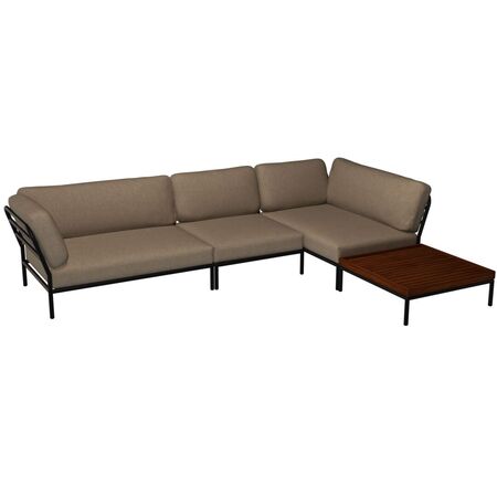Houe Houe LEVEL Kombination 08 - Outdoor Sofa Dark Grey, Ash Heritage 92