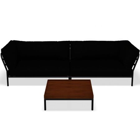 Houe Houe LEVEL 2 Kombination 07 - Outdoor Sofa Dark Grey, Char Heritage 68