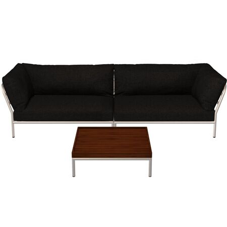 Houe Houe LEVEL 2 Kombination 07 - Outdoor Sofa Muted White, Dark Grey Basic 98