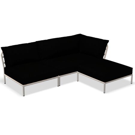 Houe Houe LEVEL 2 Kombination 06 - Outdoor Sofa Muted White, Char Heritage 68