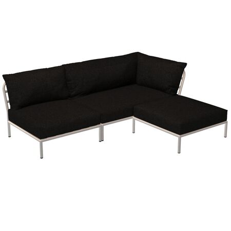 Houe Houe LEVEL 2 Kombination 06 - Outdoor Sofa Muted White, Dark Grey Basic 98