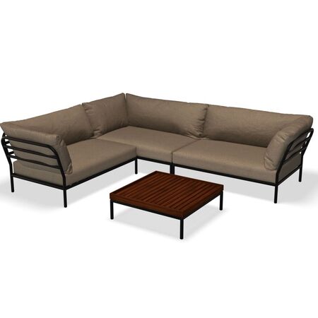 Houe Houe LEVEL 2 Kombination 05 - Outdoor Sofa Dark Grey, Ash Heritage 92
