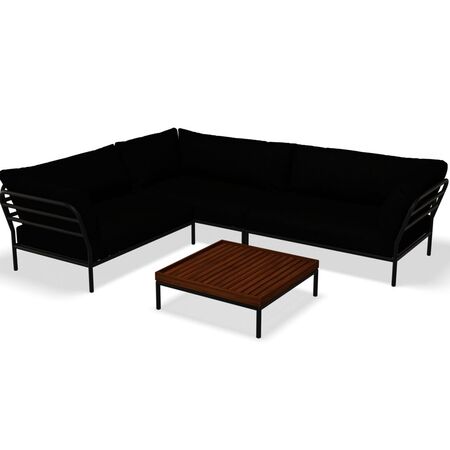 Houe Houe LEVEL 2 Kombination 05 - Outdoor Sofa Dark Grey, Char Heritage 68
