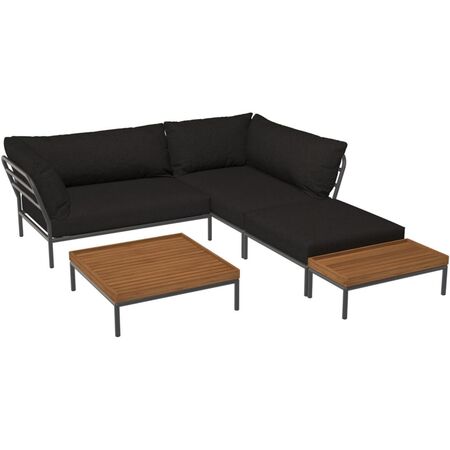 Houe Houe LEVEL 2 Kombination 02  - Outdoor Sofa Dark Grey, Char Heritage 68
