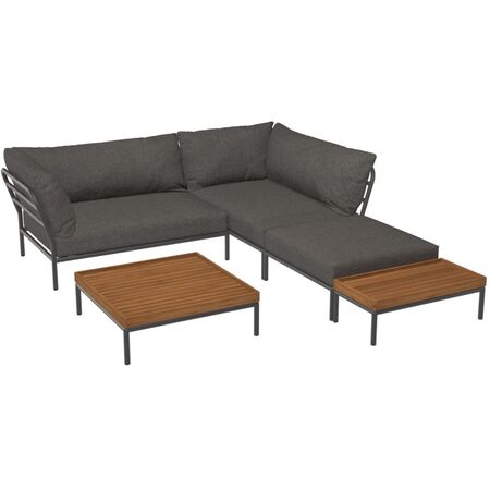 Houe Houe LEVEL 2 Kombination 02  - Outdoor Sofa Dark Grey, Dark Grey Basic 98