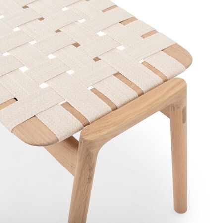 Gazzda_Bench-klupa-120x45-oild-oak-white-1015-cotton-webbing-herringbone-natural-beige-4_Details