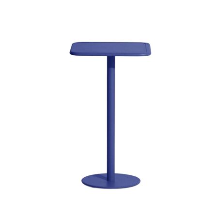 Petite Friture  Hoher Tisch Quadratisch Week-end von Petite Friture 06 - Blue