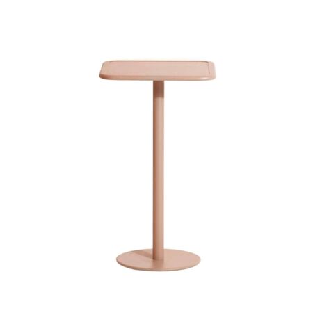 Petite Friture  Hoher Tisch Quadratisch Week-end von Petite Friture 19 - Blush