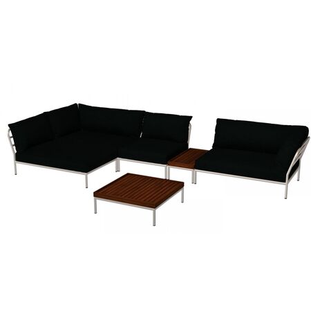 Houe Houe LEVEL 2 Kombination 01- Outdoor Sofa Muted White, Alpine Heritage 44