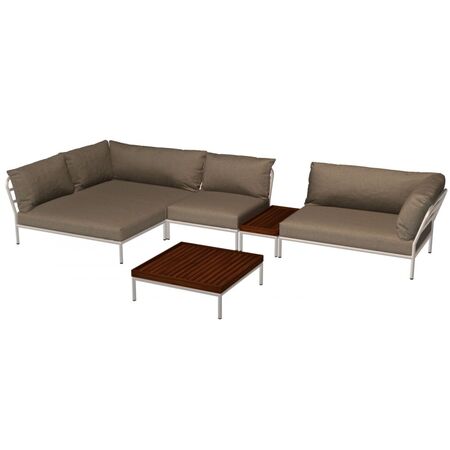 Houe Houe LEVEL 2 Kombination 01- Outdoor Sofa Muted White, Ash Heritage 92