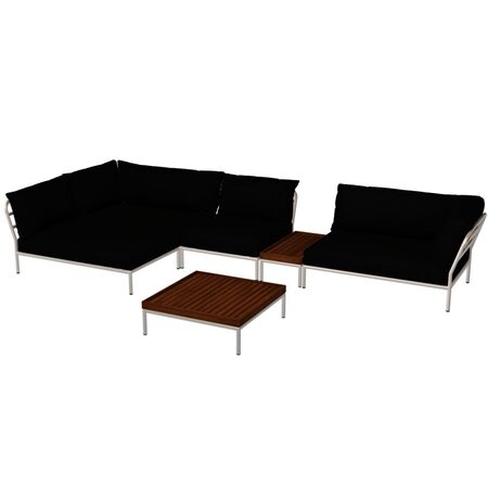 Houe Houe LEVEL 2 Kombination 01- Outdoor Sofa Muted White, Char Heritage 68