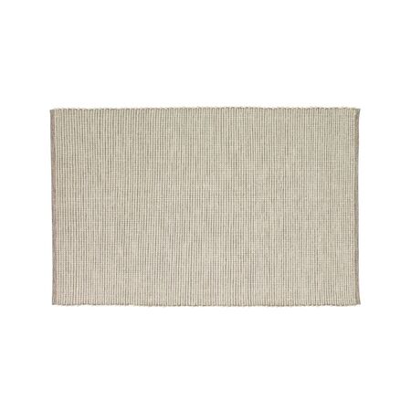 Hübsch  Poppy Teppich gross von Hübsch  Grau/Cremeweiss, Klein