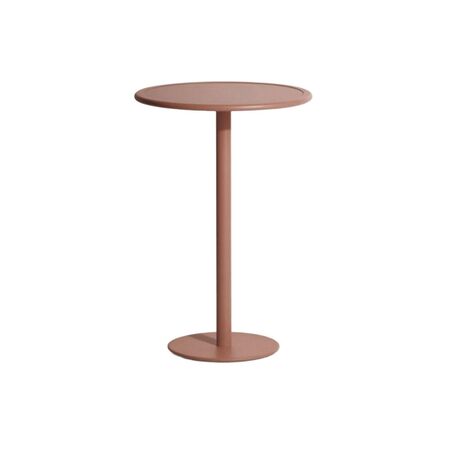 Petite Friture Hoher Tisch Rund Week-end von Petite Friture 13 - Terracotta